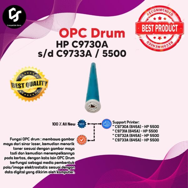 opc drum HP C9730 OPC Drum HP C9730A C9731A C9732A C9733A / 5500 45A 645A - compatible store