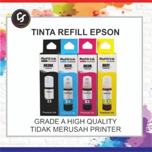 tinta epson 003 compatible OKE 2 Tinta 003 refill compatible untuk Printer Epson L1110 L3110 L3210 L3250 L4150 L5290 Premium Ink Dye Base 70ml CMYK - compatible store
