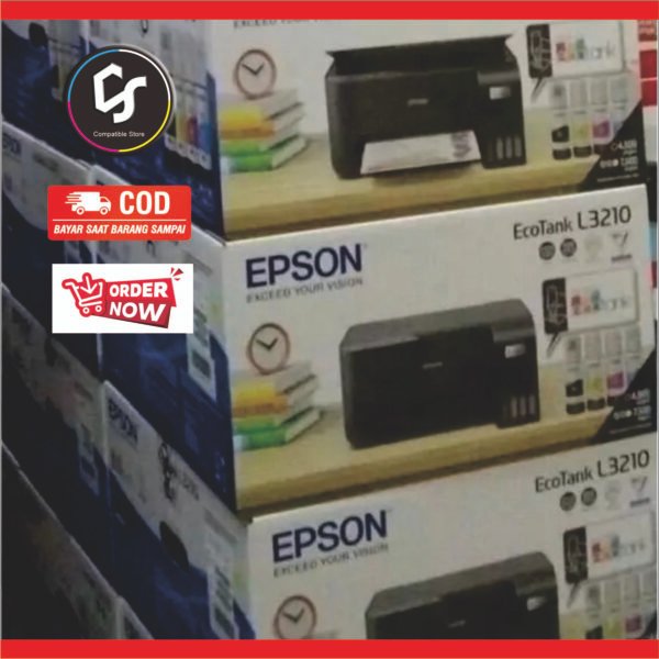Compatible Store - Printer Epson L3210 All In One Original (Print, Copy, Scan)