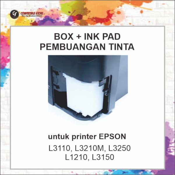INKPAD BOX L3210 5 Ink Pad Box / Inkpad / Busa Pembuangan untuk maintenance printer Epson L3110 L3210 L3250 - compatible store