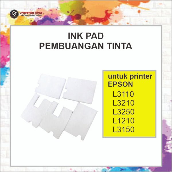 INKPAD BOX L3210 6 Ink Pad Box / Inkpad / Busa Pembuangan untuk maintenance printer Epson L3110 L3210 L3250 - compatible store